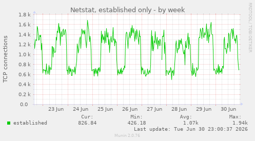 Netstat, established only