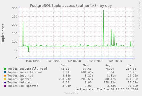 PostgreSQL tuple access (authentik)